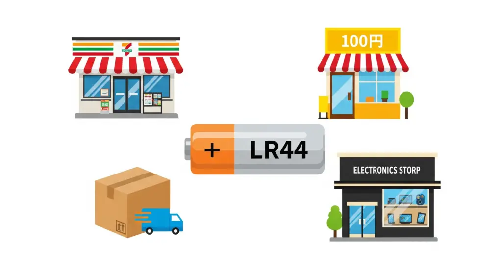 LR44電池はどこに売ってるか総まとめ