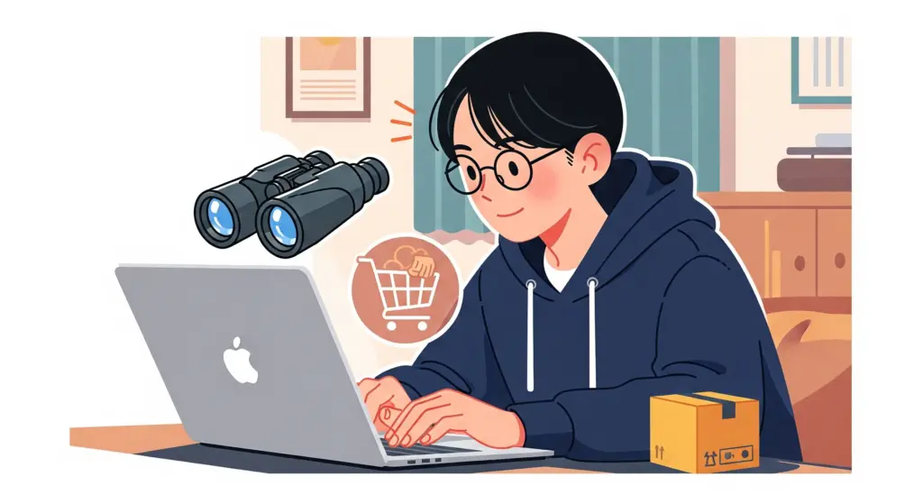 双眼鏡はどこに売ってる？通販の利用と選び方