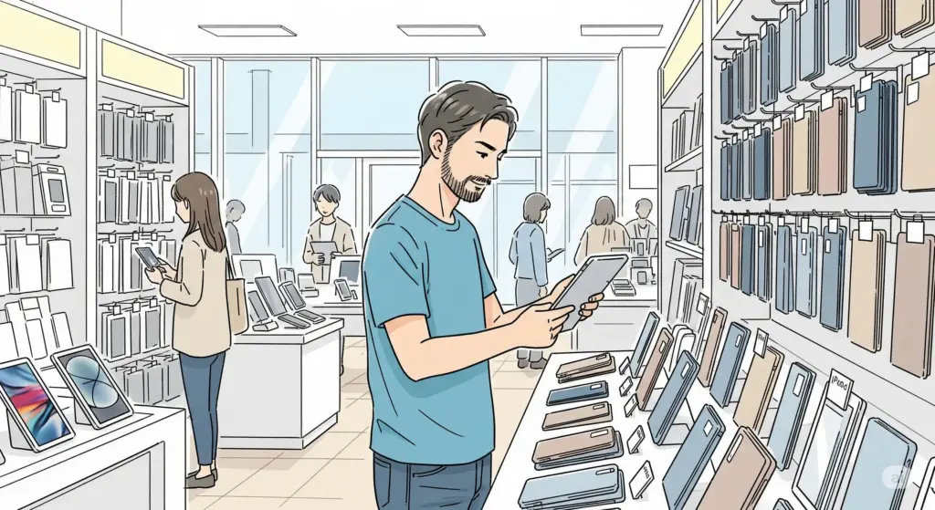 ipadケースはどこに売ってる？主要な販売店を解説